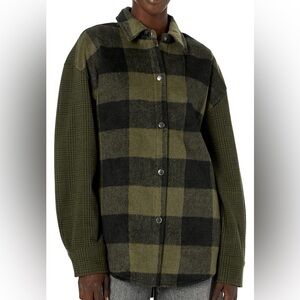 Steve Madden Sophia Shirt Jacket in Sage